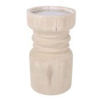 Bougeoir en bois 19,2 cm - DCasa