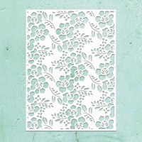 Pochoir petites fleurs 15,2 x 20,3 cm - papiers Mintay - 1 unité