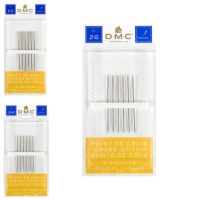 Aiguilles pour point de croix nº 22, 24 ou 26 - DMC - 6 pcs.