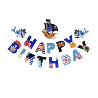 Guirlande Joyeux Anniversaire Pirate