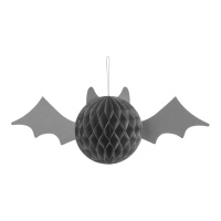 Pendentif nid de chauve-souris noir 45 x 17 cm - PartyDeco