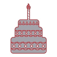 Zag birthday cake die - Misskuty