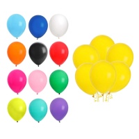 Ballons latex colorés 30 cm - Ambre - 10 unités