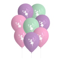 Ballons de baudruche en latex 27 cm - 8 pcs.