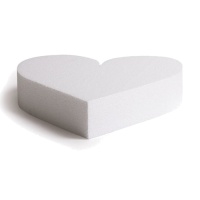 Base de coeur en polystyrène 40 x 5 cm - Decora