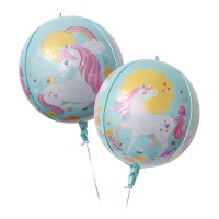 ballon licorne orbz 55 cm - 1 pièce