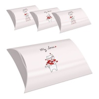 Boîte cadeau Love Pets 32,5 x 20,5 x 7 cm - 4 pièces