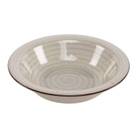 Assiette creuse grise de 21 cm