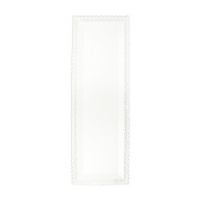 Plateau rectangulaire de 40 x 13 cm en carton blanc