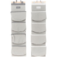 Organisateur d'armoires suspendues 75 x 20 cm gris - 4 poches - 1 pc.