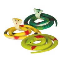 Serpents en latex assortis 70 cm - 1 unité