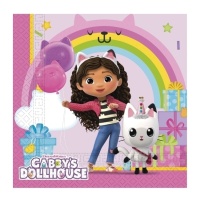 Serviettes de table Gabby's Doll's House 16,5 x 16,5 cm - 20 pcs.