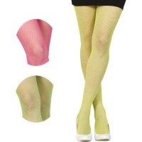 Collants en résille fluo pour femmes