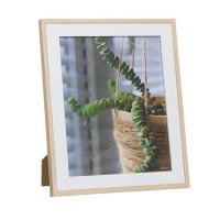 Cadre photo en bois blanc et naturel pour photo 20 x 25 cm - DCasa