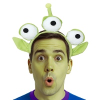 Serre-tête d'extraterrestre façon film