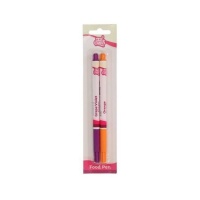Marqueurs comestibles violet et orange - Funcakes - 2 unités