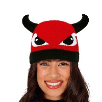 Bonnet démon effet laine