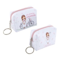 Porte-monnaie de communion rectangulaire pour fille 9,8 x 3 x 6,5 cm - 1 pc.