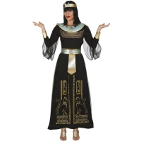 Costume égyptien noir et or pour femmes