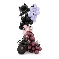 Couronne de ballons d'Halloween - PartyDeco - 103 pcs.