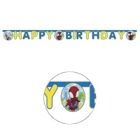 Couronne Happy Birthday Spidey 2 m