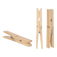 Pince à épiler en bois 9,8 cm - 24 pcs.