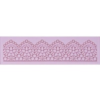 Moule silicone rectangulaire à bordure géométrique 17,3 x 5 cm - Artis decor