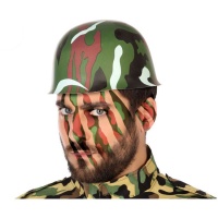 Casque militaire de camouflage - 58 cm