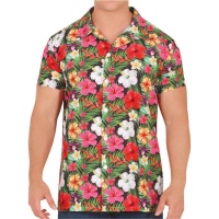 Chemise homme à fleurs hawaïennes
