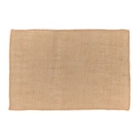 Napperon en jute 30 x 45 cm bord naturel - DCasa