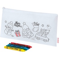 Trousse de Noël avec crayons de couleur