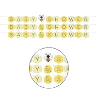 Guirlande d'abeilles pour la douche de bébé - 1,67 m