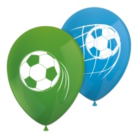 Ballons de football en latex 30 cm - 6 pcs.