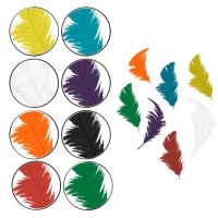 Plumes de couleur naturelle 7,5 cm - 14 gr