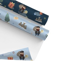 Papier cadeau Olentzero 5 x 0,70 m - 1 unité