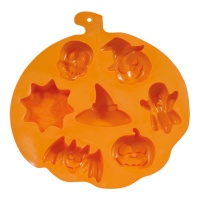 Moule à biscuits pour figurines d'Halloween 26 x 23 cm - 7 cavités