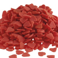 Coeurs rouges saupoudrés 1 kg - Dekora