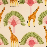 Tissu popeline de coton Girafes - Katia