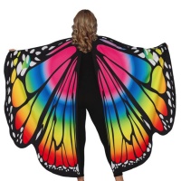 Ailes de papillon multicolores pour adultes 160 x 130 cm