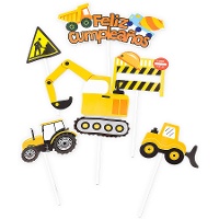 Topper pour gâteau de chantier - 6 unités