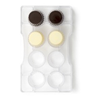 Moule à capsules de chocolat 20 x 12 cm - Decora - 8 cavités