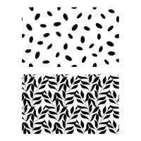 Tampons acryliques avec motif de feuilles et de taupes - Artemio
