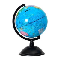 Tirelire globe terrestre de 10,6 cm