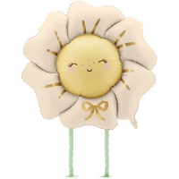 Ballon marguerite de 80 x 80 cm avec pieds - 1 unité