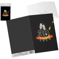 Carte de voeux pour le 30e anniversaire