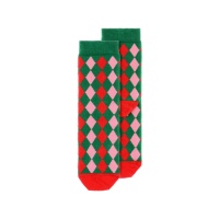 Chaussettes de Noël à carreaux pour enfants