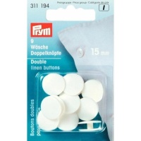 Boutons doubles de 1,5 cm pour vêtements - Prym - 9 pcs.