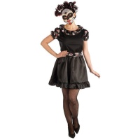 Costume de Catrina noire pour adultes