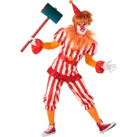 Costume de clown de cirque terrifiant pour homme