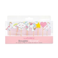 Bougies licornes - Scrapcooking - 8 unités